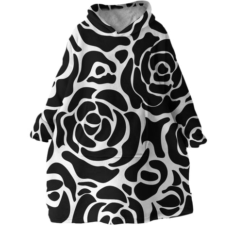 Image of Rose Patterns SWLF1377 Hoodie Wearable Blanket