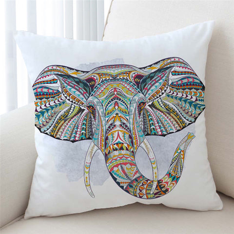 Image of Stylized Elephant Cushion Cover - Beddingify