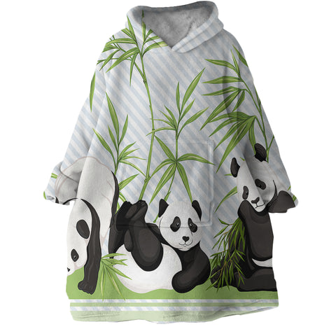 Image of Bamboo Panda SWLF2869 Hoodie Wearable Blanket