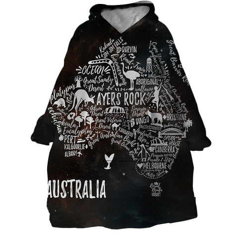 Image of Australia SWLF1759 Hoodie Wearable Blanket