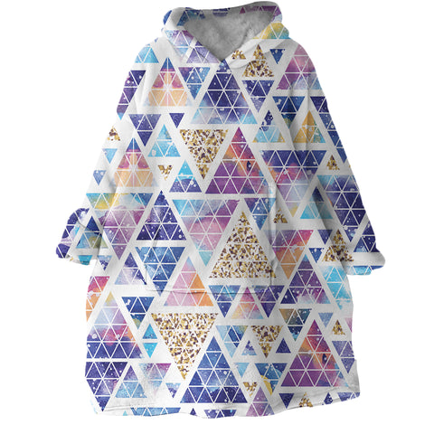 Image of Geometric Patterns SWLF0452 Hoodie Wearable Blanket