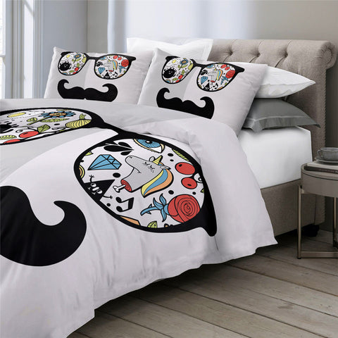 Image of Disguise Glasses & Mustache Bedding Set - Beddingify