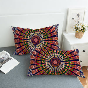 Spiritual Reddish Mandala Pillowcase