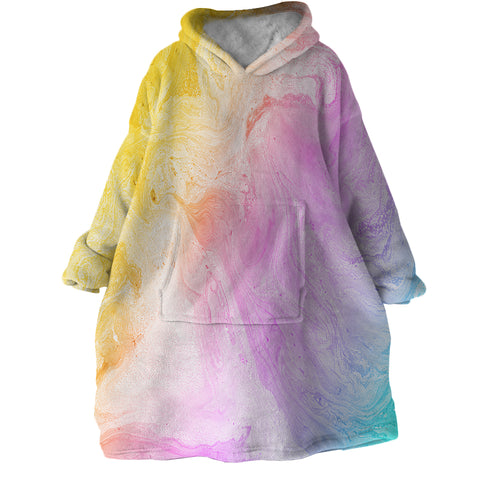 Image of Pastel Yellow SWLF2533 Hoodie Wearable Blanket