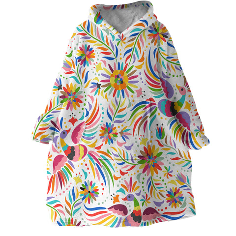 Image of Peacocks SWLF1161 Hoodie Wearable Blanket