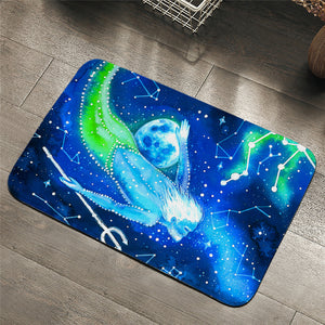 Blue Poseidon Constellation Door Mat