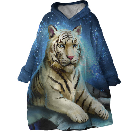 Image of White Tiger SWLF2032 Hoodie Wearable Blanket