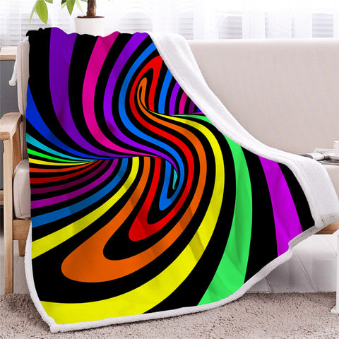 Image of Hypnotic Colors BLMT3054 Sherpa Fleece Blanket