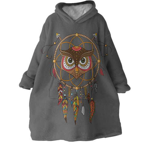 Image of Owl Dream Catcher SWLF2378 Hoodie Wearable Blanket