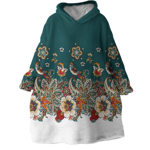 Image of Exotic Flora SWLF2175 Hoodie Wearable Blanket