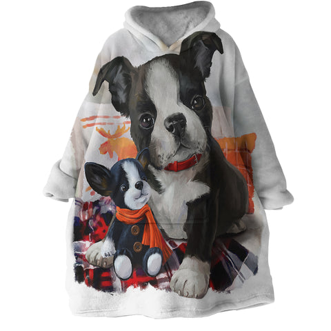 Image of Puppies SWLF2408 Hoodie Wearable Blanket