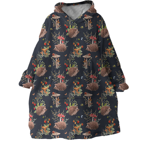 Image of Wild Hedgehog SWLF2331 Hoodie Wearable Blanket