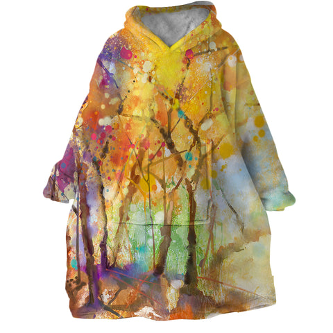 Image of Fall Forest SWLF0858 Hoodie Wearable Blanket