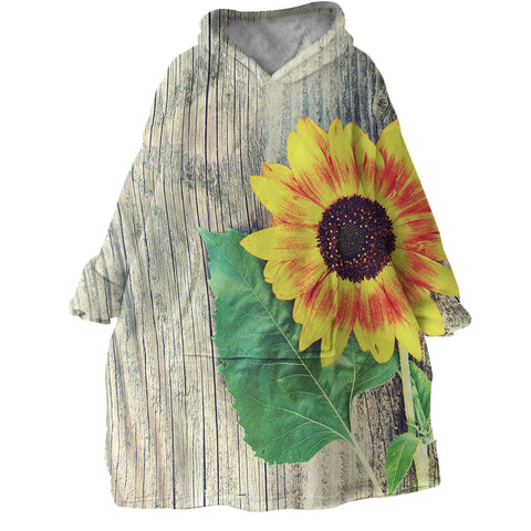 Image of Vintage Sunflower SWLF0828 Hoodie Wearable Blanket