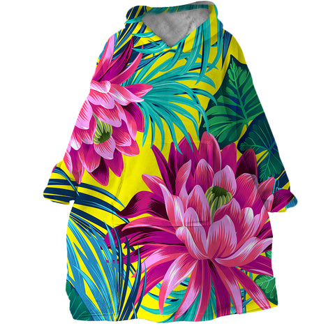 Image of Water Lilies SWLF0457 Hoodie Wearable Blanket