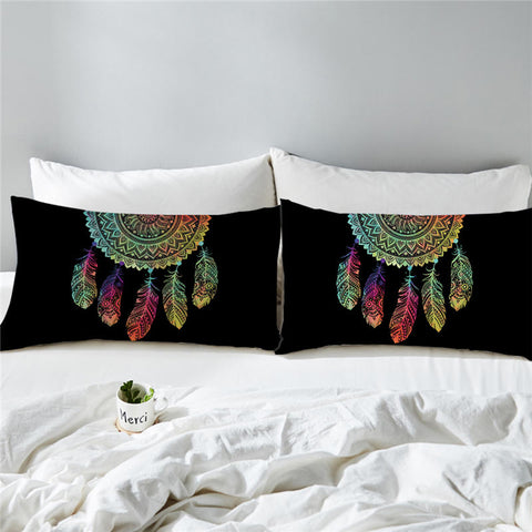 Image of Faded Color Half Mandala Pillowcase