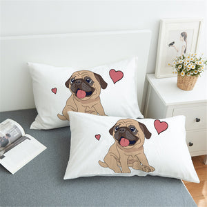 Lovely Pug SPC012489022 Pillowcase