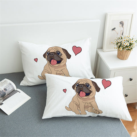 Image of Lovely Pug SPC012489022 Pillowcase