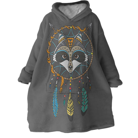 Image of Raccoon Dream Catcher SWLF2376 Hoodie Wearable Blanket