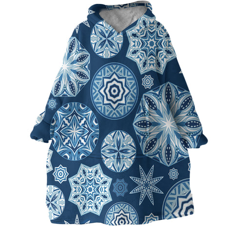 Image of Snowflake Patterns SWLF1846 Hoodie Wearable Blanket