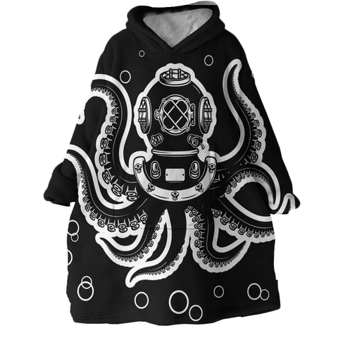 Image of Octopus SWLF0063 Hoodie Wearable Blanket