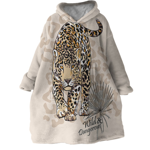 Image of Wild & Dangerous Cheetah SWLF2519 Hoodie Wearable Blanket