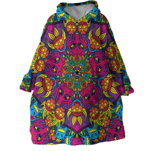 Image of Trippy Alien SWLF2474 Hoodie Wearable Blanket