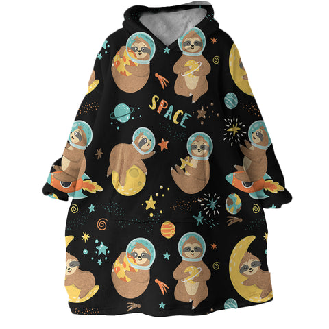 Image of Space Sloth SWLF1119 Hoodie Wearable Blanket
