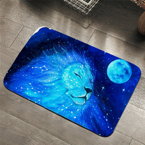 Blue Leo Constellation Door Mat