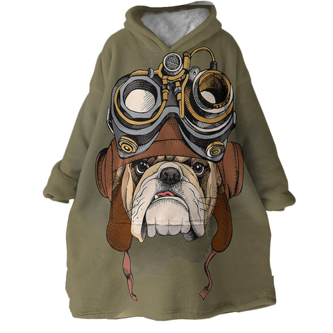 Image of Tough Pug SWLF0994 Hoodie Wearable Blanket