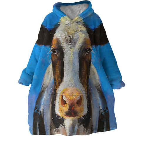 Image of Milk Cow SWLF2248 Hoodie Wearable Blanket