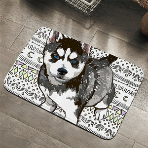 Baby Husky Door Mat