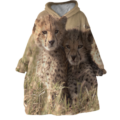 Image of Leopard Cubs SWLF2507 Hoodie Wearable Blanket