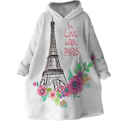 Image of In Love With Paris SWLF2780 Hoodie Wearable Blanket