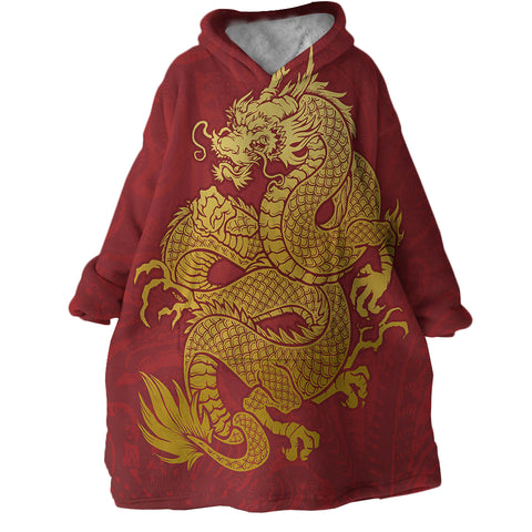 Image of Golden Dragon SWLF2845 Hoodie Wearable Blanket