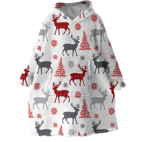 Image of Winter Themed SWLF1641 Hoodie Wearable Blanket
