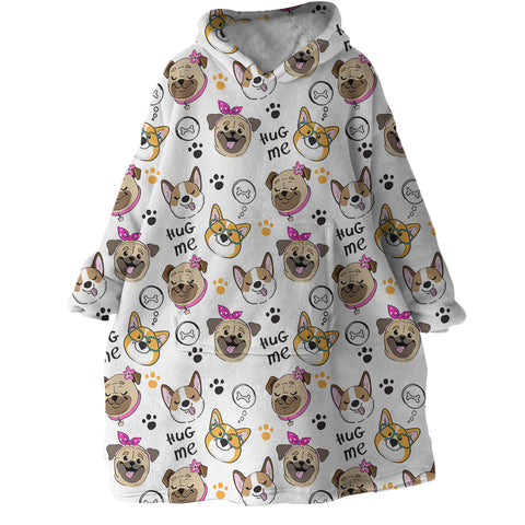 Image of Hug Me Puppies SWLF2433 Hoodie Wearable Blanket