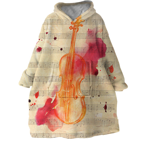 Image of Fiery Violin SWLF1382 Hoodie Wearable Blanket