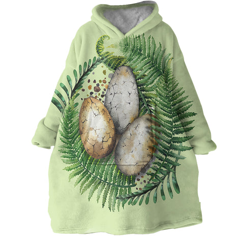 Image of Dino Eggs SWLF0840 Hoodie Wearable Blanket