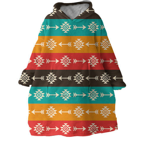 Image of Aztec Themed SWLF0301 Hoodie Wearable Blanket