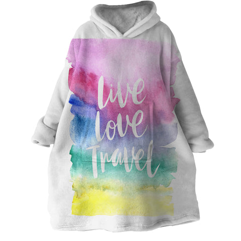 Image of Live Love Travel SWLF2859 Hoodie Wearable Blanket