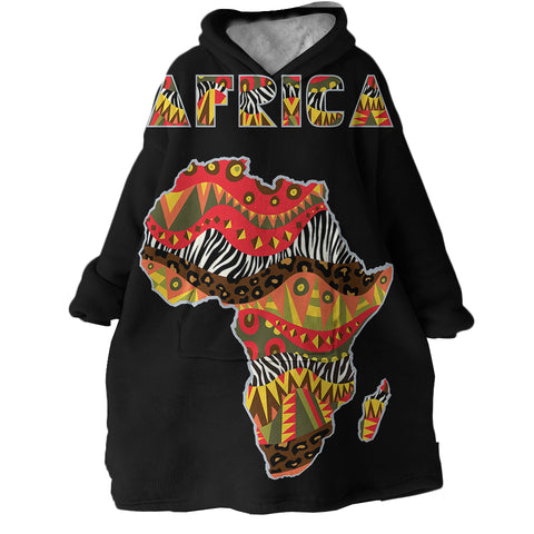 Image of Africa SWLF1824 Hoodie Wearable Blanket