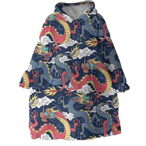 Image of Dragons SWLF0520 Hoodie Wearable Blanket