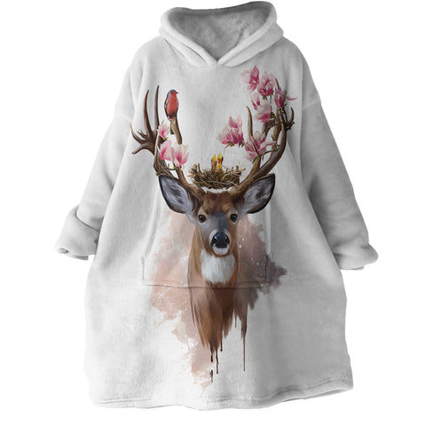 Image of Antler Of Spring SWLF2425 Hoodie Wearable Blanket