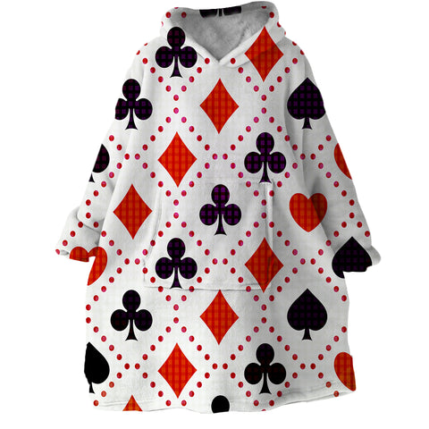 Image of Card Suits SWLF1388 Hoodie Wearable Blanket