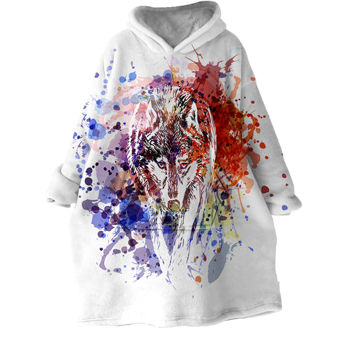 Image of Alpha Wolf SWLF1174 Hoodie Wearable Blanket