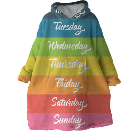 Image of Days Of The Week SWLF2785 Hoodie Wearable Blanket