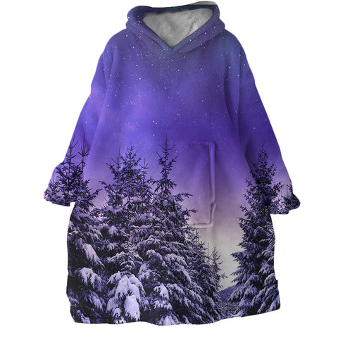 Image of Purple Sky SWLF1741 Hoodie Wearable Blanket