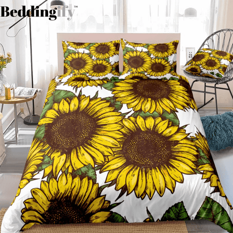 Image of Hippie Sunflowers Bedding Set - Beddingify