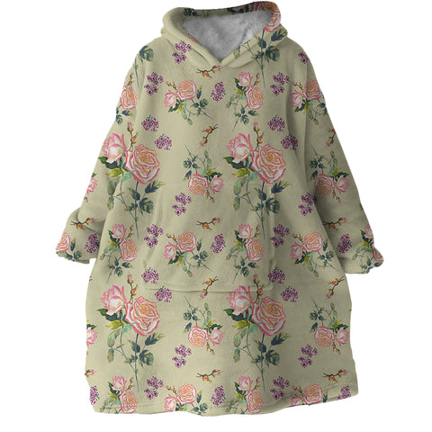 Image of Orange Roses SWLF2244 Hoodie Wearable Blanket